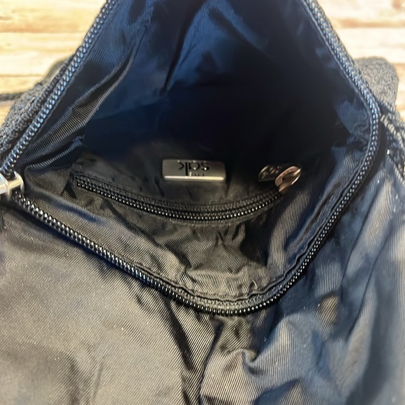 The Sak Mini Crossbody Black Crocheted Nylon Soft Durable - Picture 7 of 10